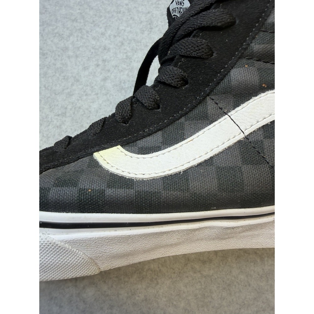 Vans Sk8-Hi Vansguard Checkerboard Black Charcoal Mens 11.5 High Top Sneakers - Picture 8 of 10
